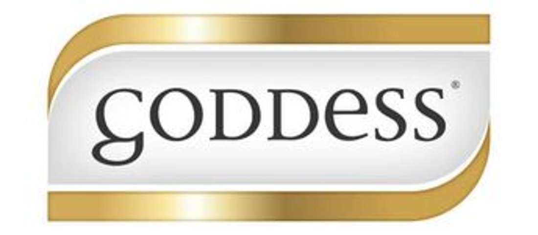 Banner mit dem Logo der Marke GODDESS