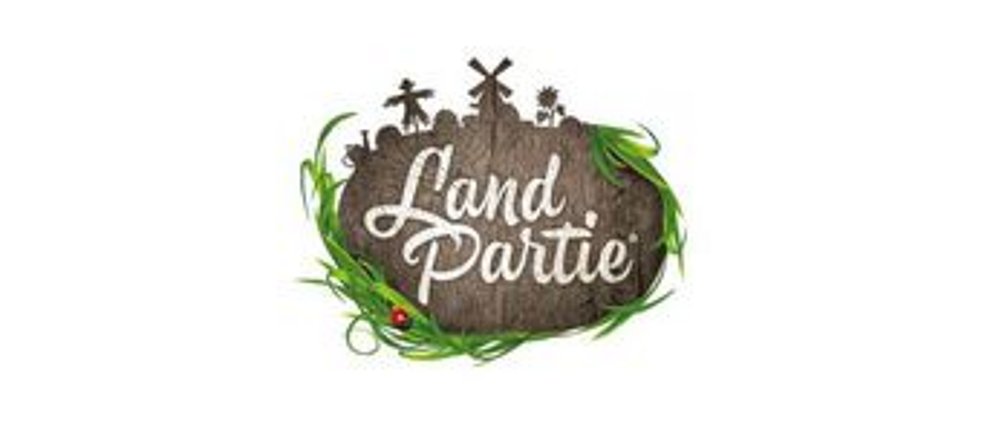 Banner mit dem Logo der Marke LandPartie