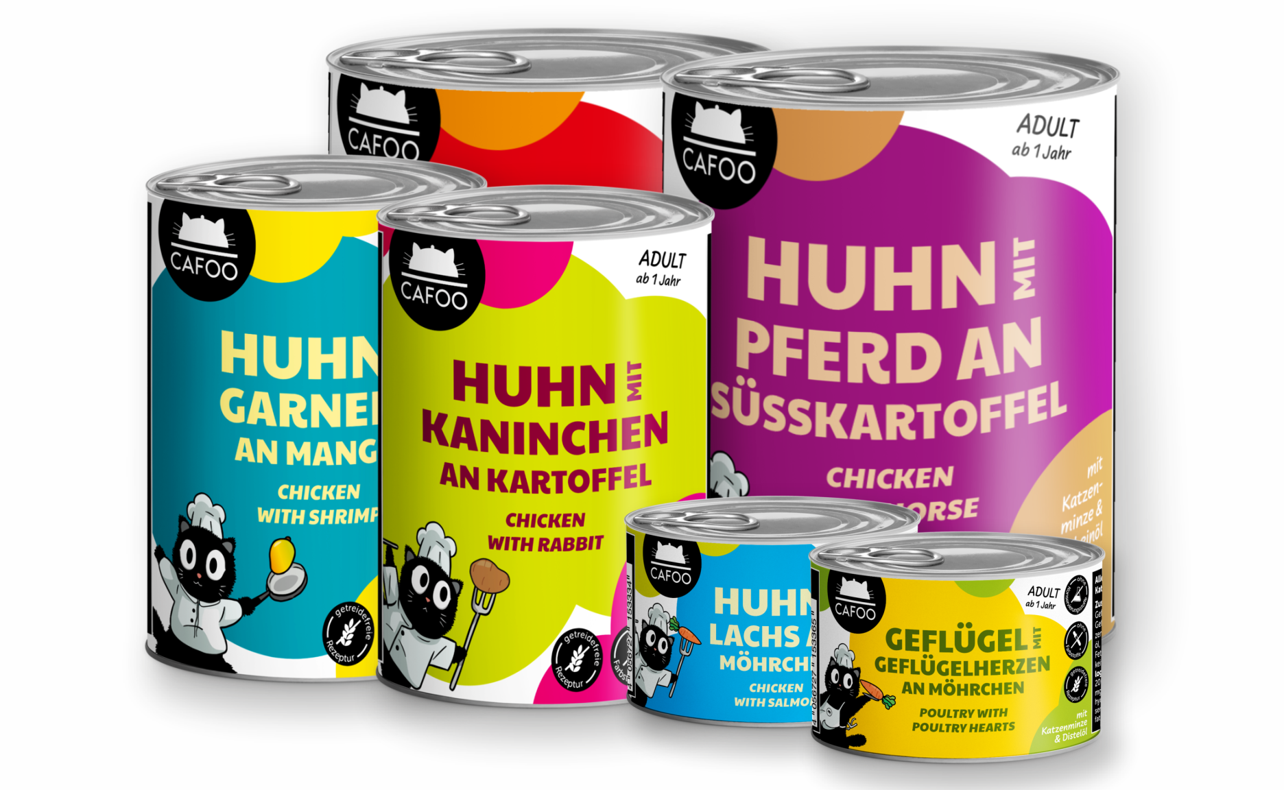 CAFOO Katzenfutter in verschiedenen Größen
