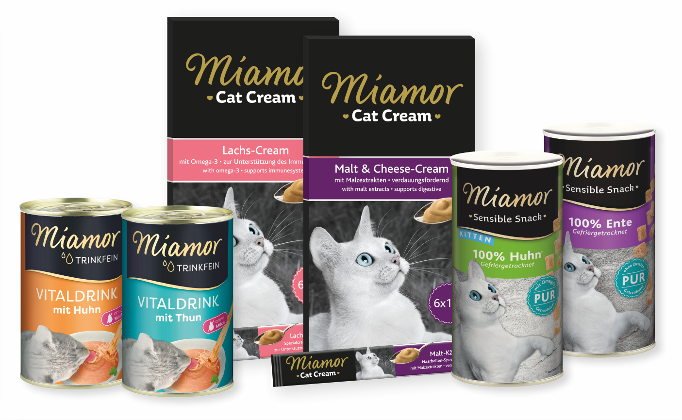 Miamor - Ergänzungsfutter und Snacks für Katzen