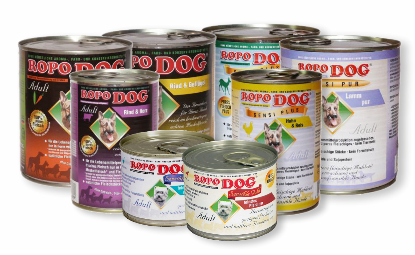 ROPODOG - Nassnahrung für Hunde in verschiedenen Sorten