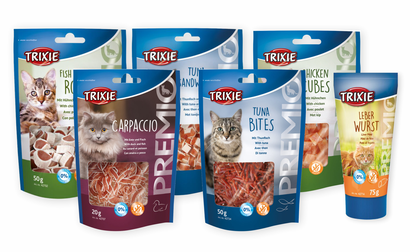 TRIXIE für Katzen - verschiedene Snacks