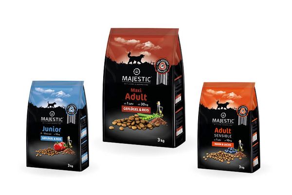 MAJESTIC Trockenfutter für Hunde in verschiedenen Sorten